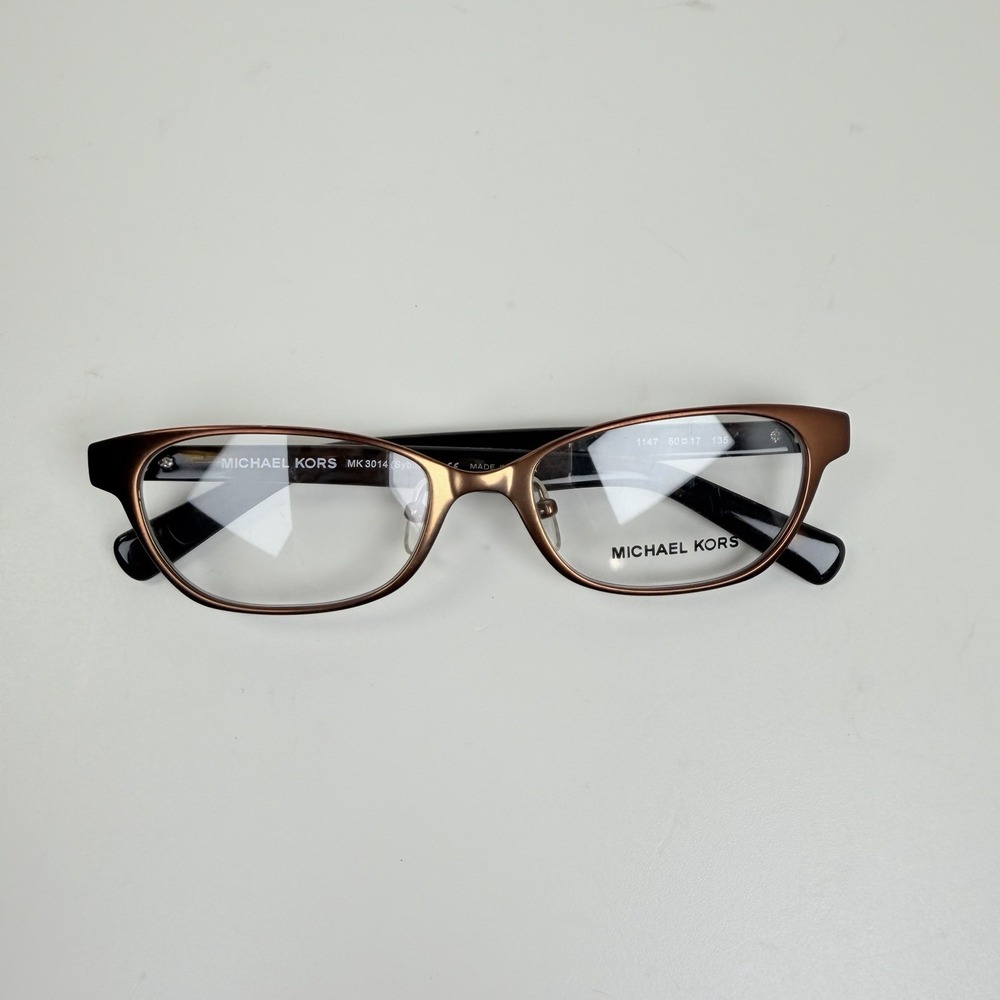 Michael Kors MK3014 Sybil 1147 Bronze Tortoise Eyeglasses Frames 50-17-135 - Picture 2 of 11